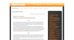 Desktop Screenshot of moviestormblog.com